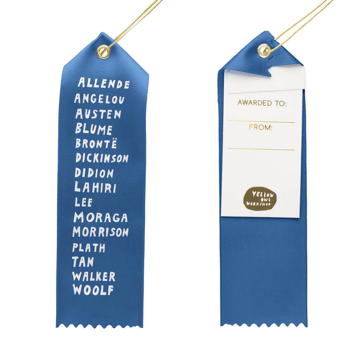 Great Writers - Award Ribbon Card - Yellow Owl Workshop