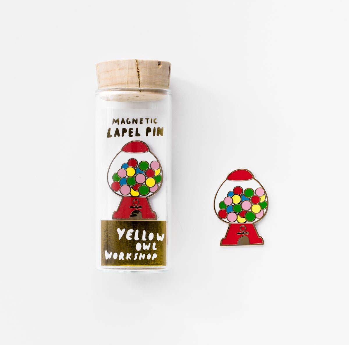 Gumballs Lapel Pin - Yellow Owl Workshop