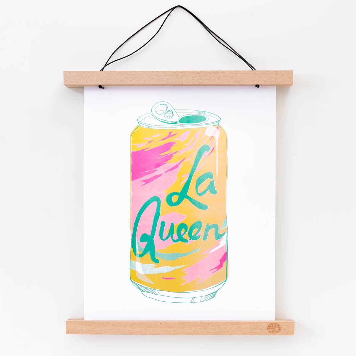 La Queen - Risograph Print - Yellow Owl Workshop