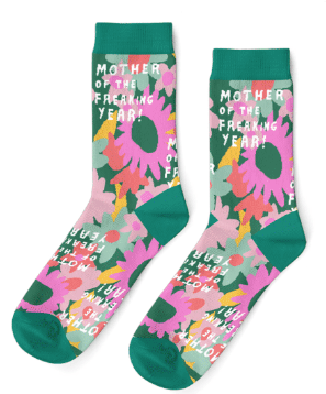 Mother of the Freakin year Crew Socks - Women&#39;s - Yellow Owl Workshop