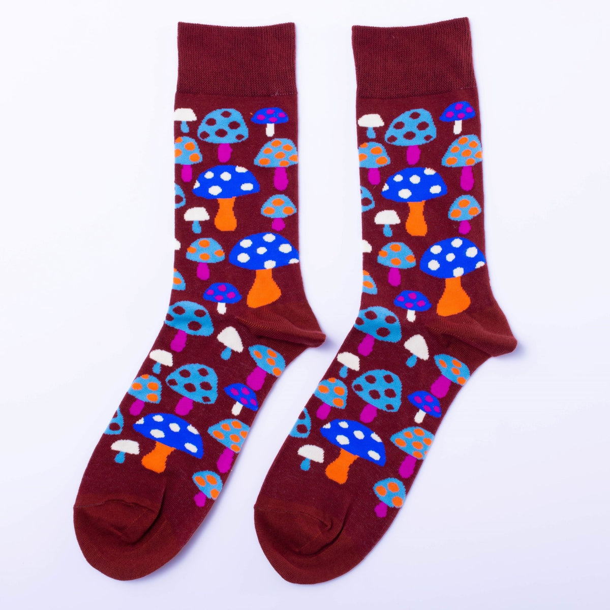 Mushroom Crew Socks - Men&#39;s - Yellow Owl Workshop