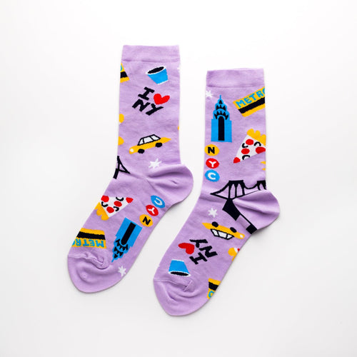 NYC Crew Socks - Women's - Yellow Owl Workshop