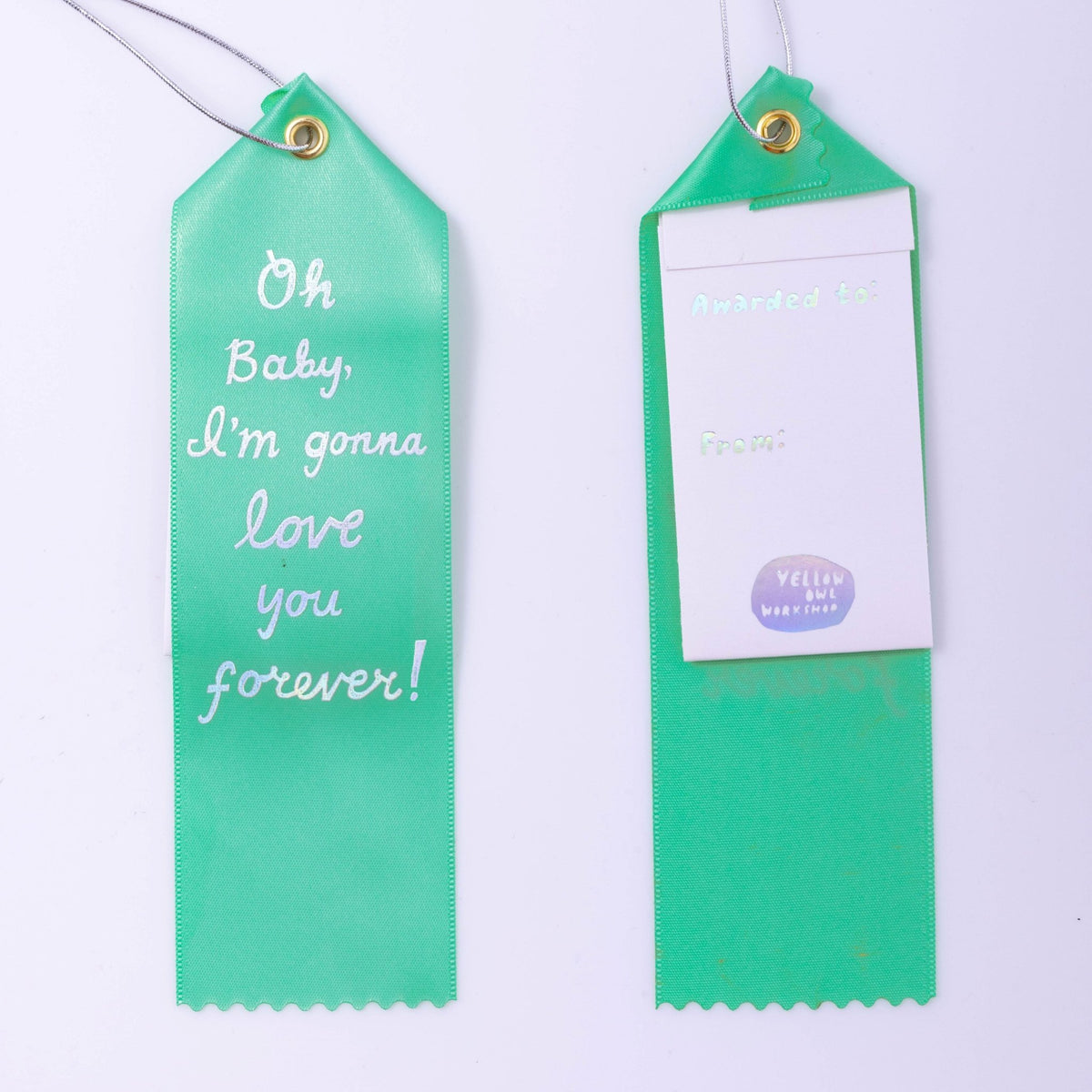 Oh Baby - Award Ribbon Card - Yellow Owl Workshop