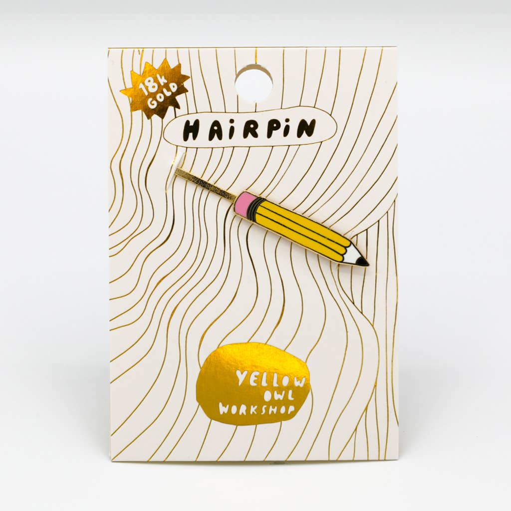 Pencil Hairpin - Yellow Owl Workshop