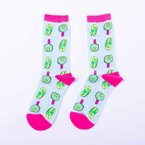 Pickleball Crew Socks - Women's - Yellow Owl Workshop