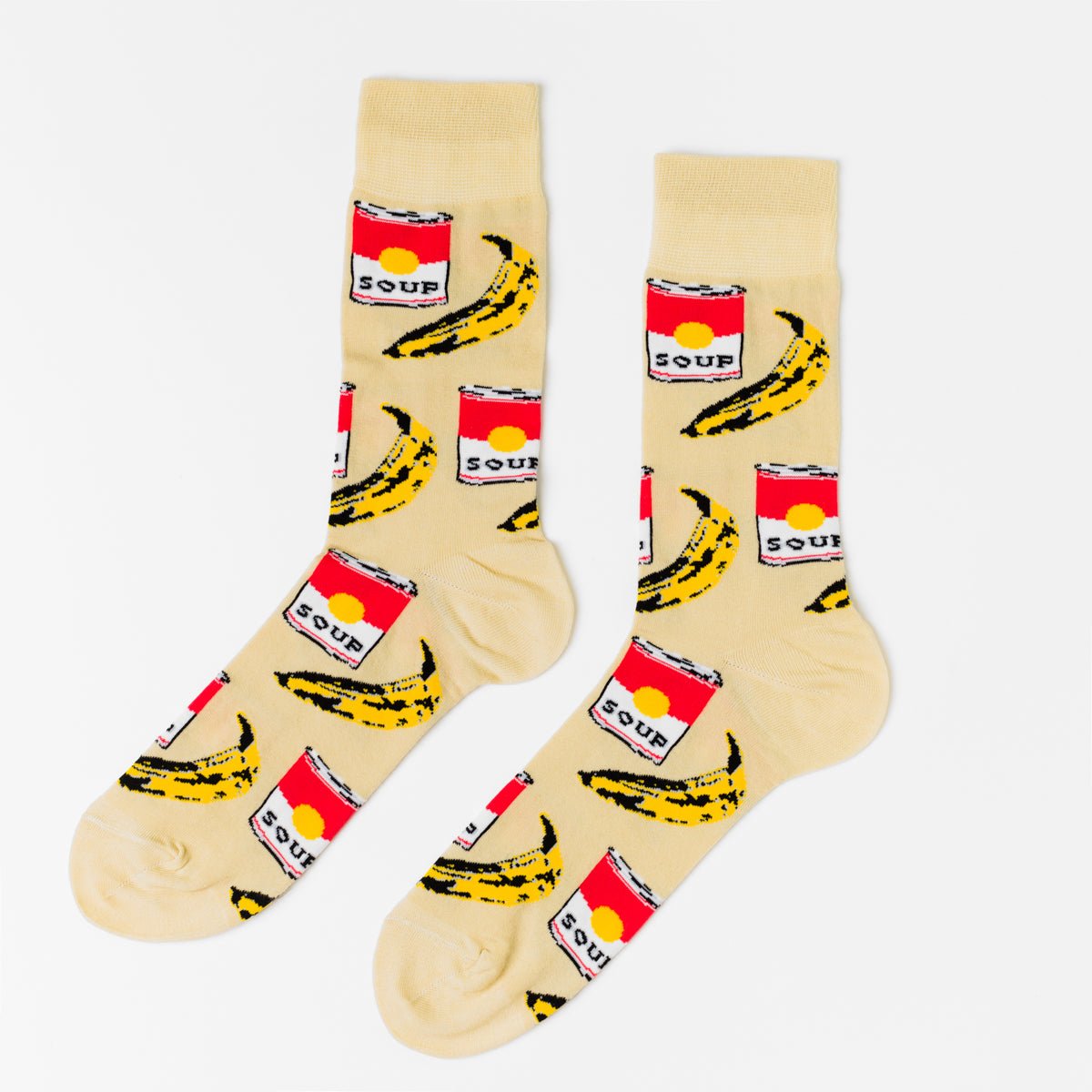 Pop Art Crew Socks - Men's - Yellow Owl Workshop
