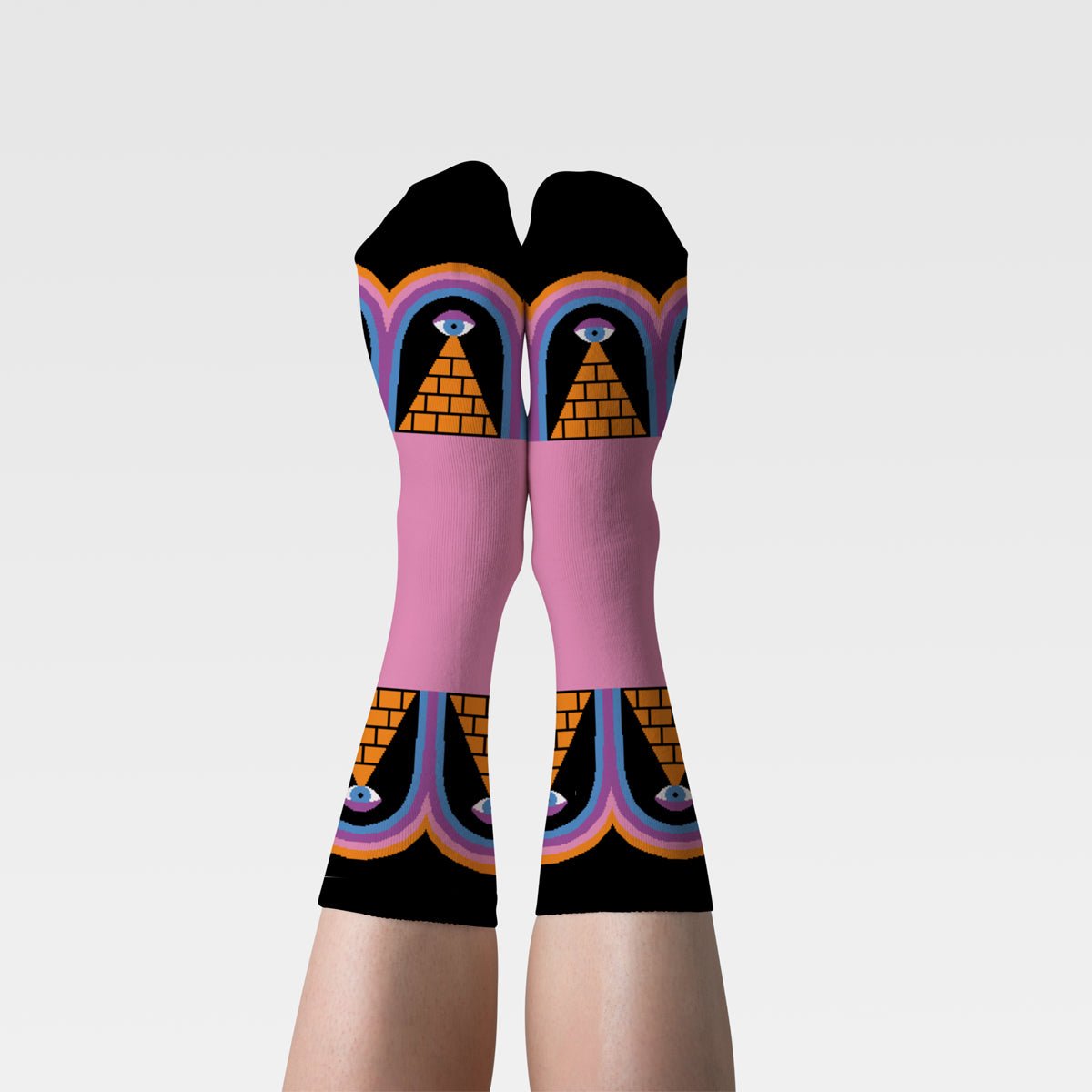 Pyramids Crew Sock - Women&#39;s - Yellow Owl Workshop