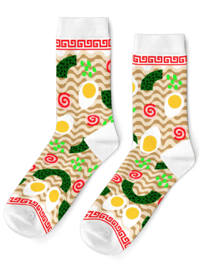 Ramen Crew Socks - Women's - Yellow Owl Workshop