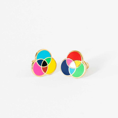 RGB & CMYK Earrings - Yellow Owl Workshop