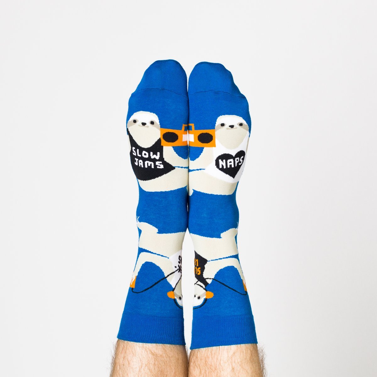 Sloth Life Crew Socks - Men&#39;s - Yellow Owl Workshop