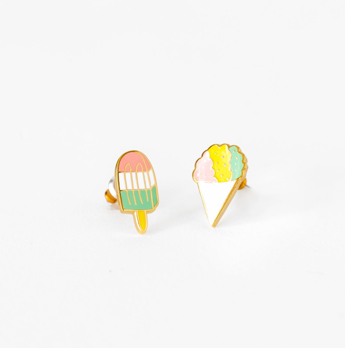 Sno Cone and Popsicle Earrings - Yellow Owl Workshop