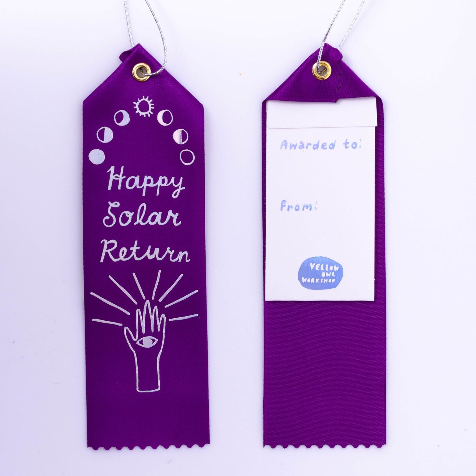 Solar Return - Award Ribbon Card - Yellow Owl Workshop