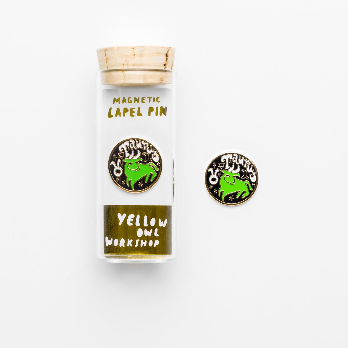 Taurus Lapel Pin - Yellow Owl Workshop