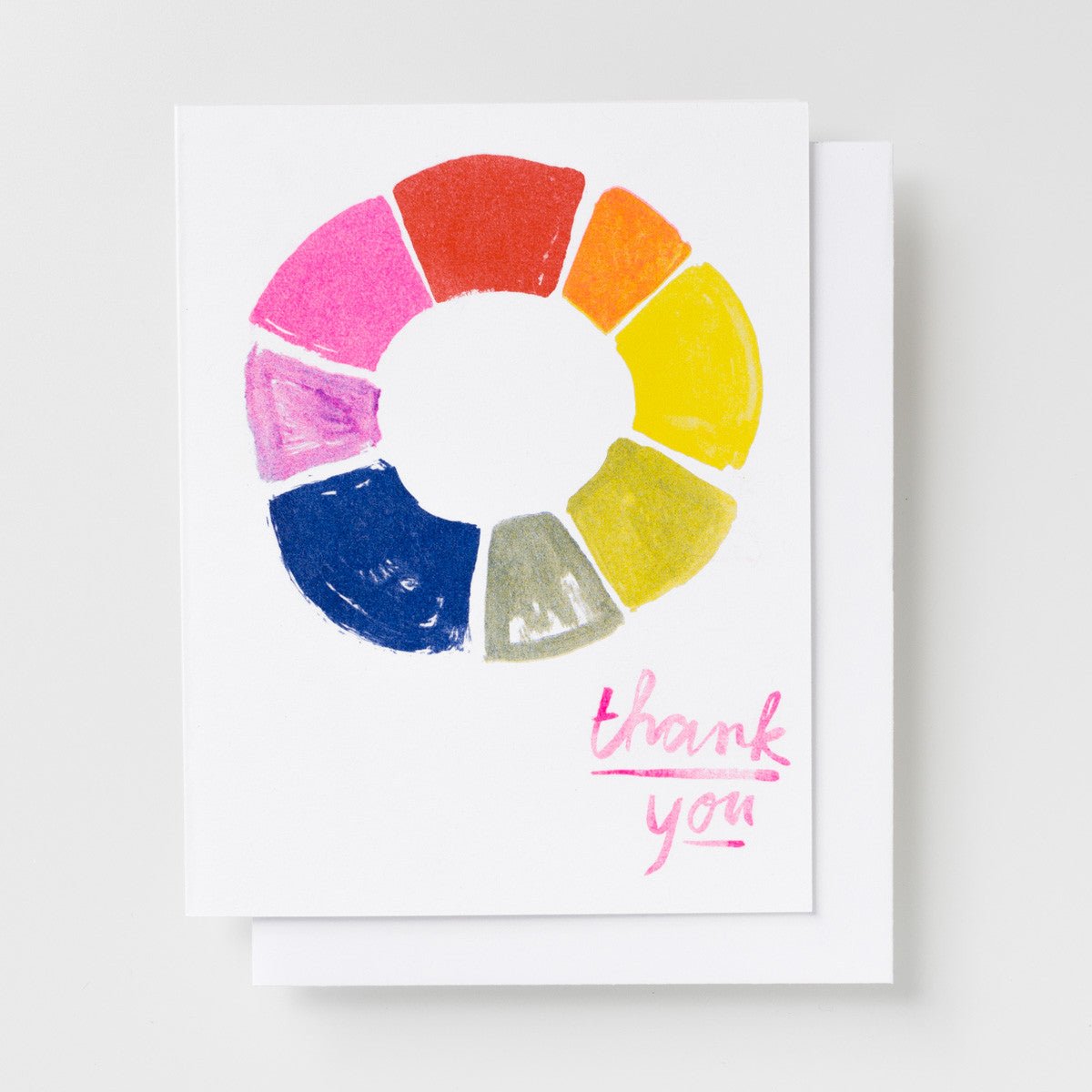 Thank You Color Wheel - Risograph Card Set - Yellow Owl Workshop