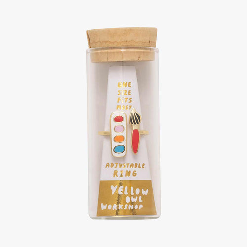 Watercolors & Brush Ring - Yellow Owl Workshop