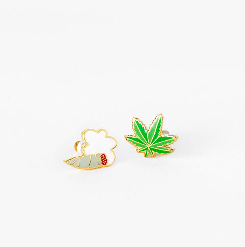 Weed Earrings - Yellow Owl Workshop